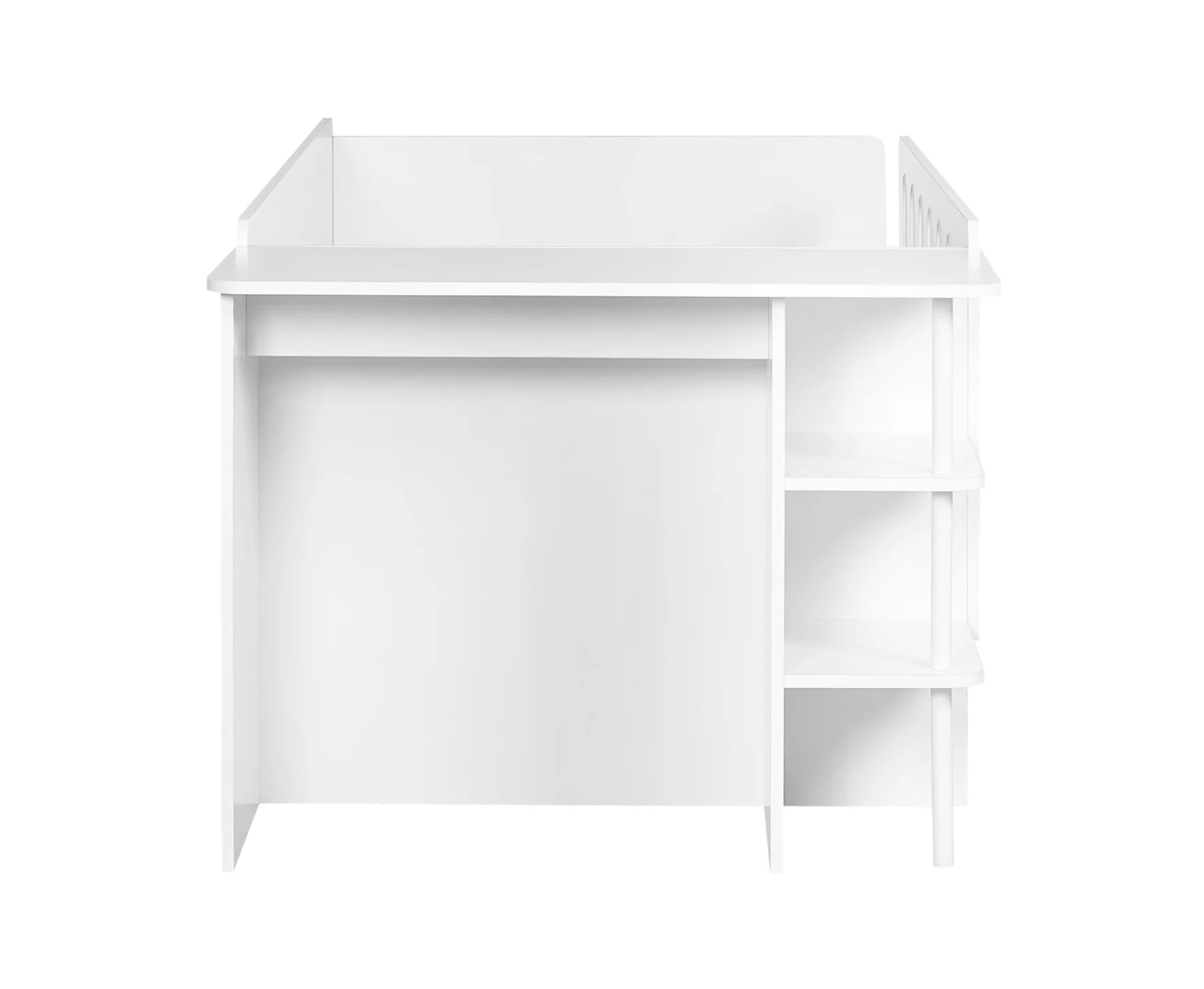 Vision Low Sleeper with Desk - White