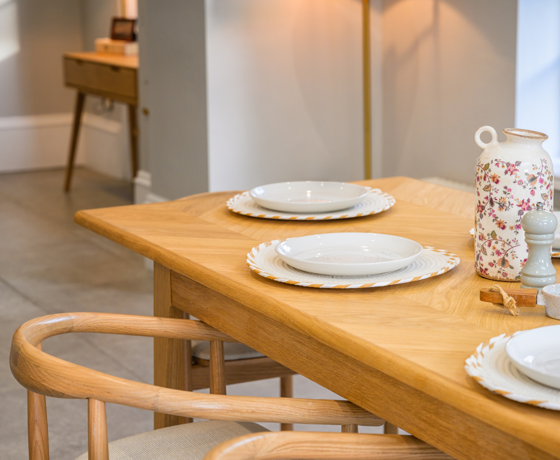 Bronwyn 1.5m Fixed Dining Table - Light Oak
