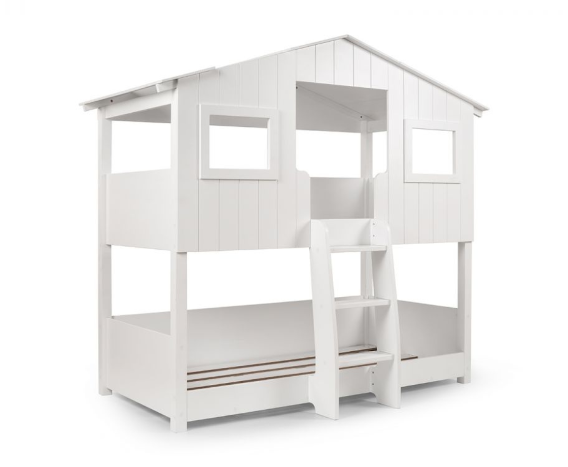 Willow Treehouse Bunk Bed Frame - White