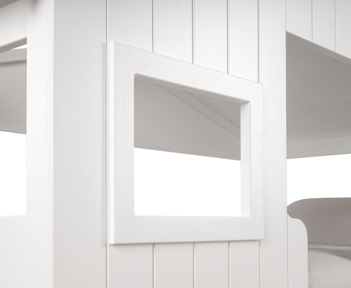 Willow Treehouse Bunk Bed Frame - White