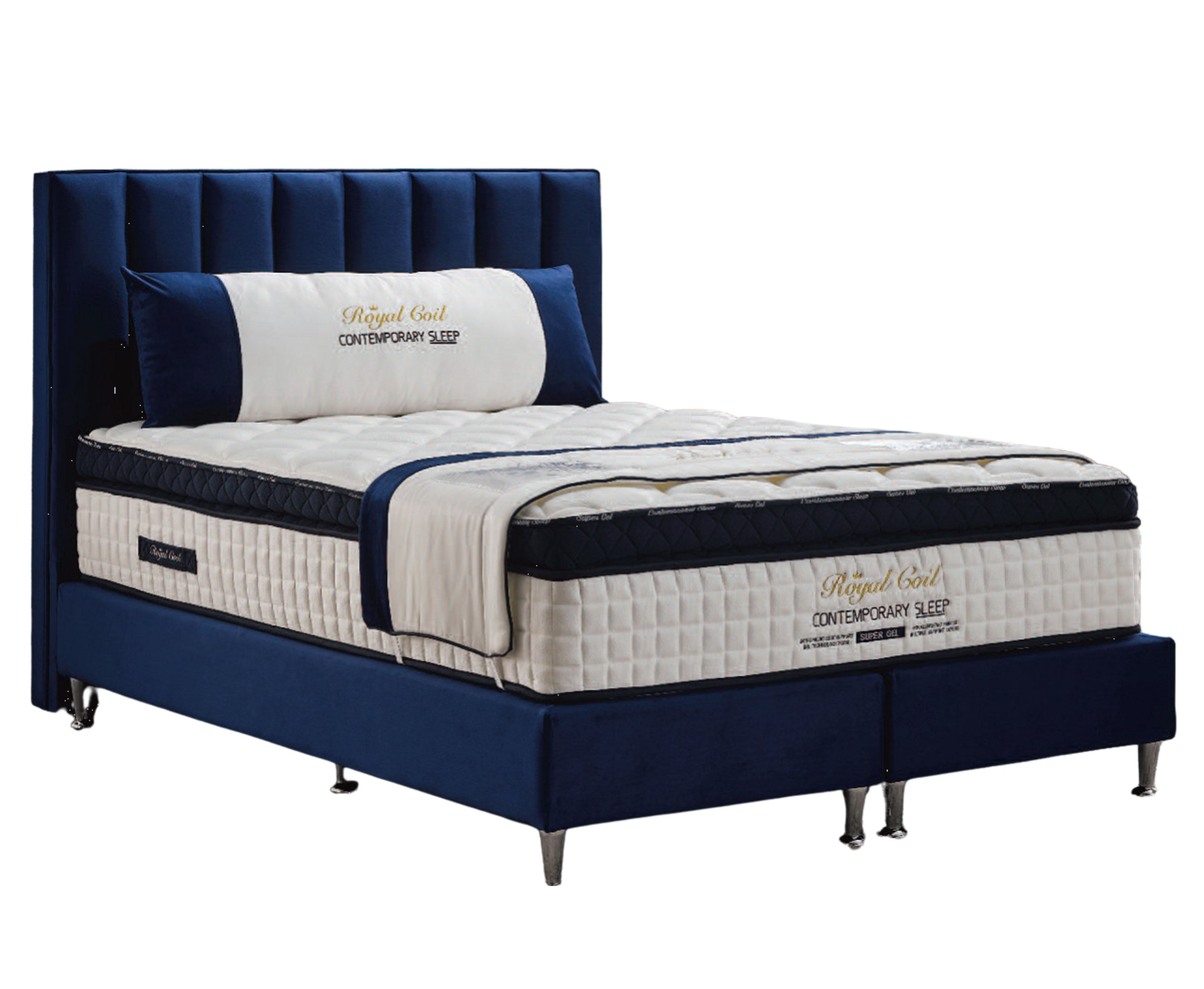 Gel Deluxe 4ft6 Rolled Mattress - White