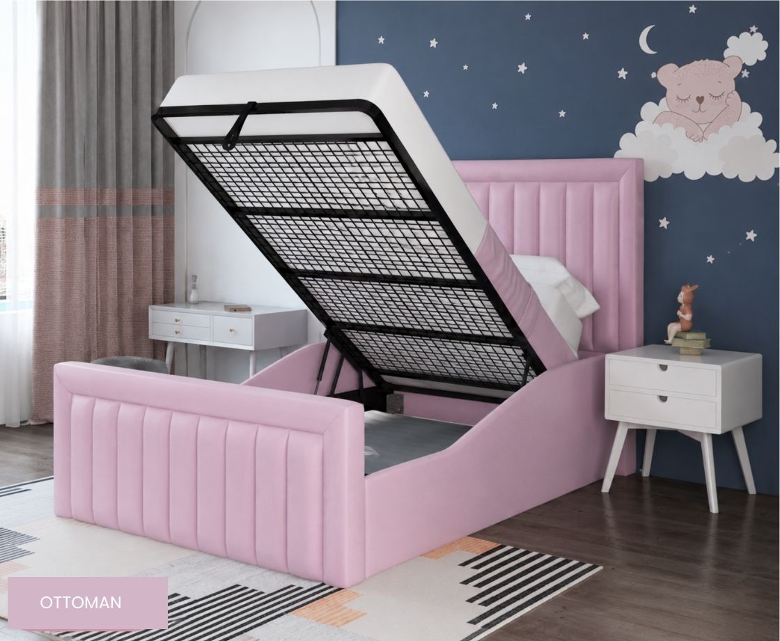 Luxe 4ft6 Ottoman Bed Frame - 27 Colours