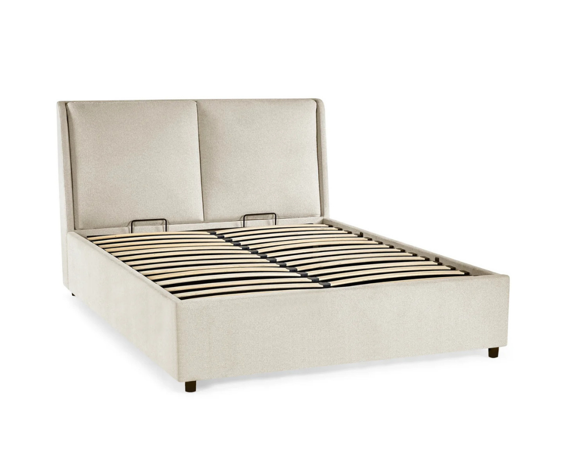 Maddix 4ft6 Double Ottoman Bed - Beige