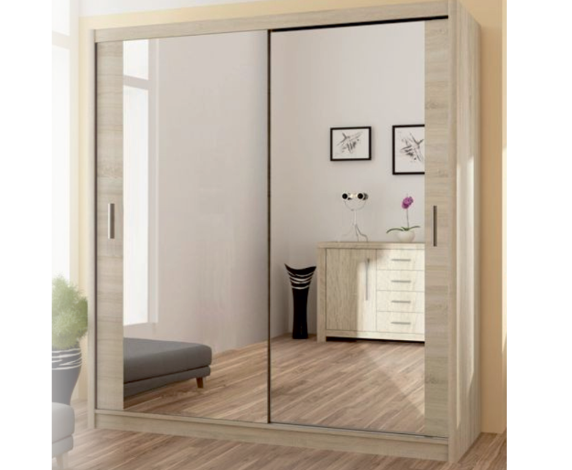 Malta 1.6m Slide Wardrobe