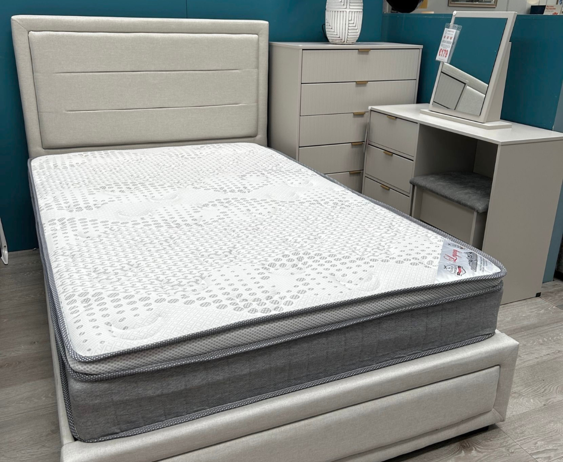 Perth 4ft6 Ottoman Bed Frame - Beige