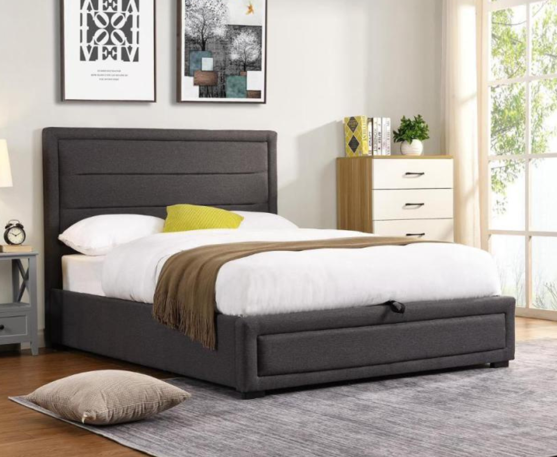 Perth 4ft Ottoman Bed Frame - Grey