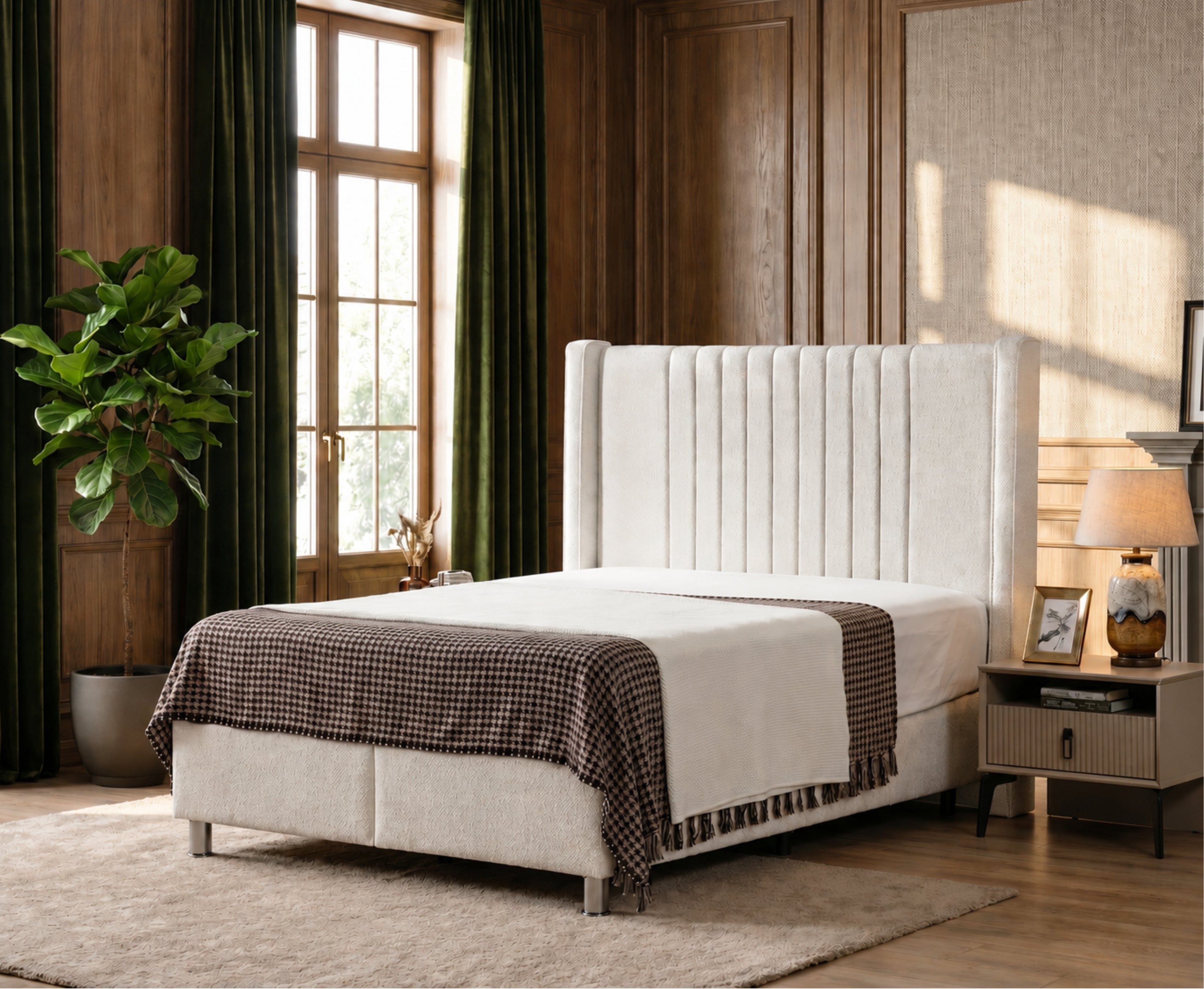 Roma 6ft Superking Ottoman Bed Frame - Beige