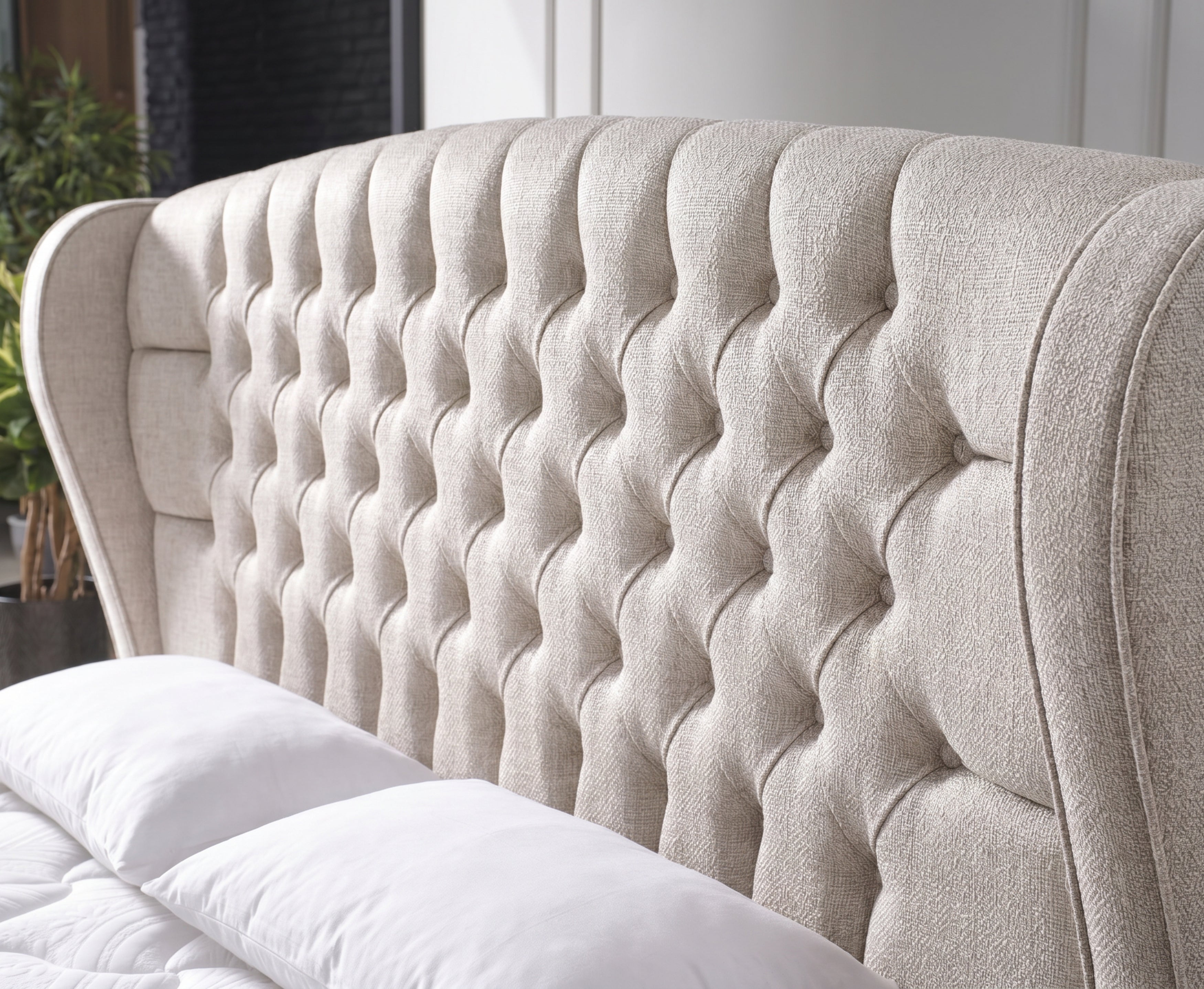 Venus 6ft Superking Ottoman Bed Frame - Beige