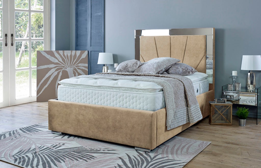 Aurora 3ft Single Bed Frame- Velvet Grey