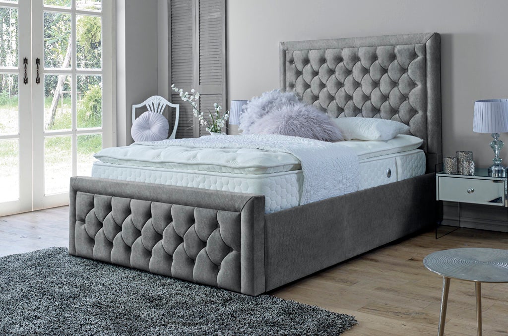Lewis 4ft Bed Frame- Naples Silver