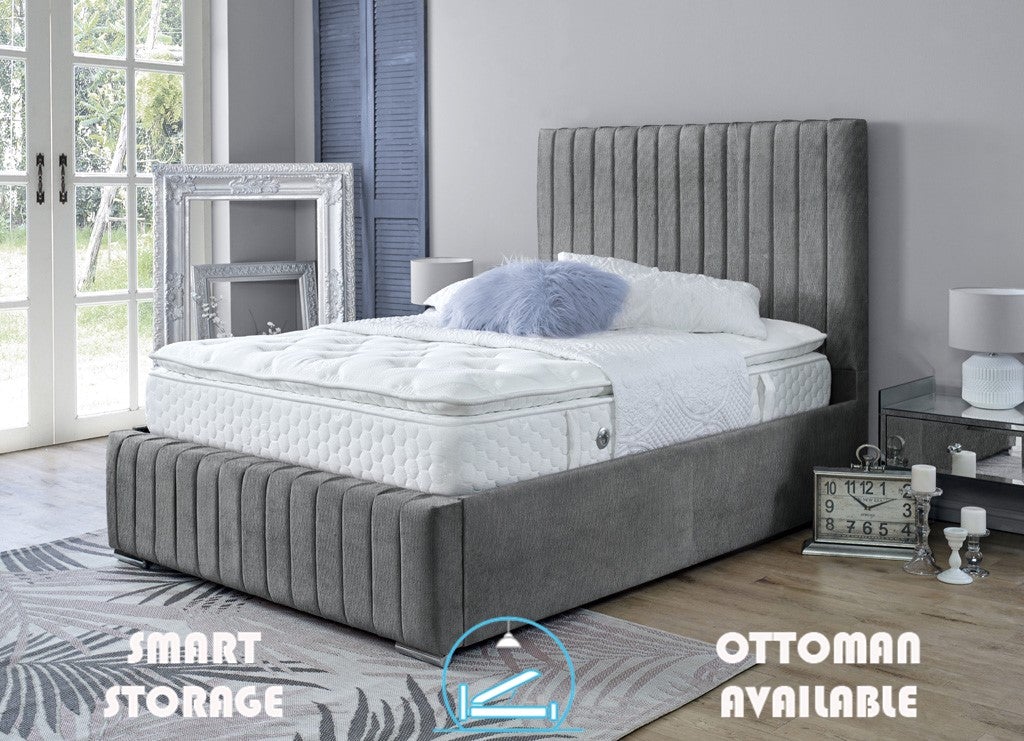 Turin 4ft 6 Ottoman Bed Frame- Naples Sand