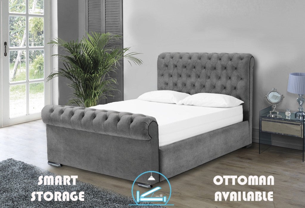 Benito 4ft 6 Bed Frame- Naples Sand