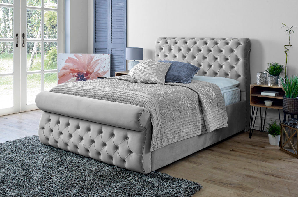 Alicante 4ft 6 Ottoman Bed Frame- Naples Grey