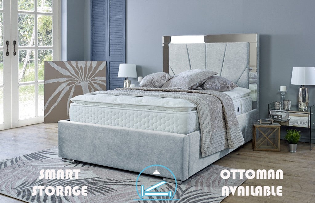 Aurora 3ft Single Bed Frame- Velvet Black