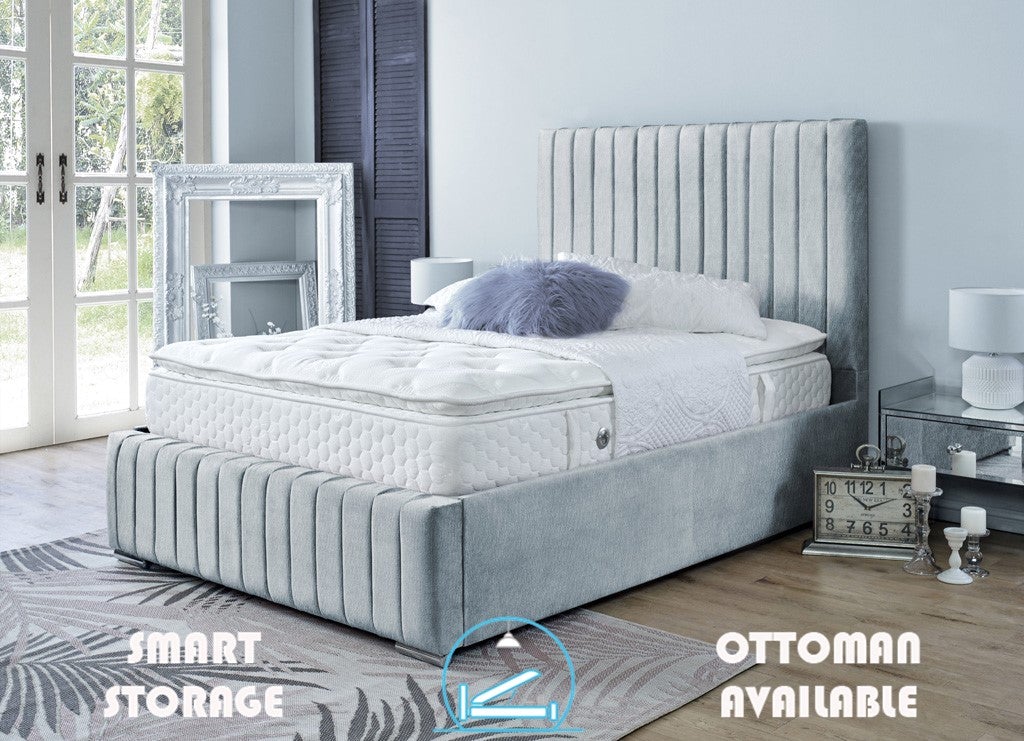 Turin 4ft 6 Ottoman Bed Frame- Naples Grey