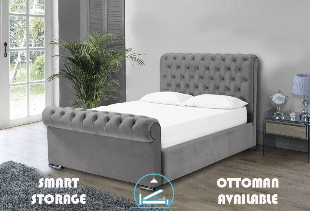 Benito 4ft 6 Bed Frame- Naples Sand