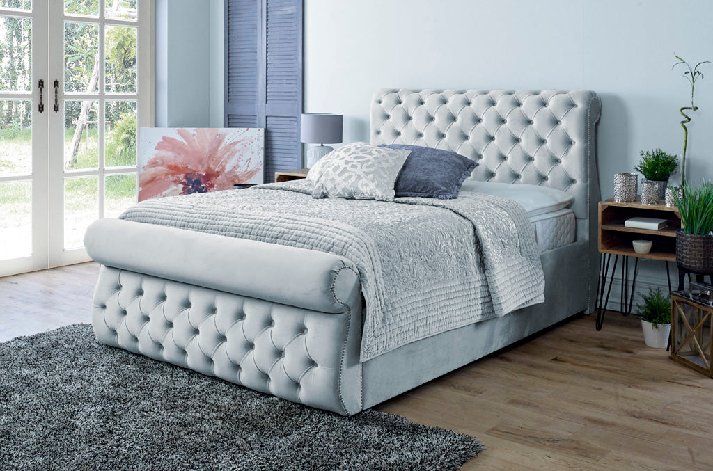 Alicante 4ft 6 Ottoman Bed Frame- Naples Grey
