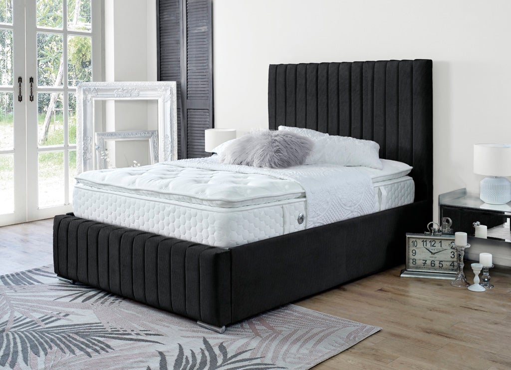 Turin 4ft 6 Ottoman Bed Frame- Velvet Pink