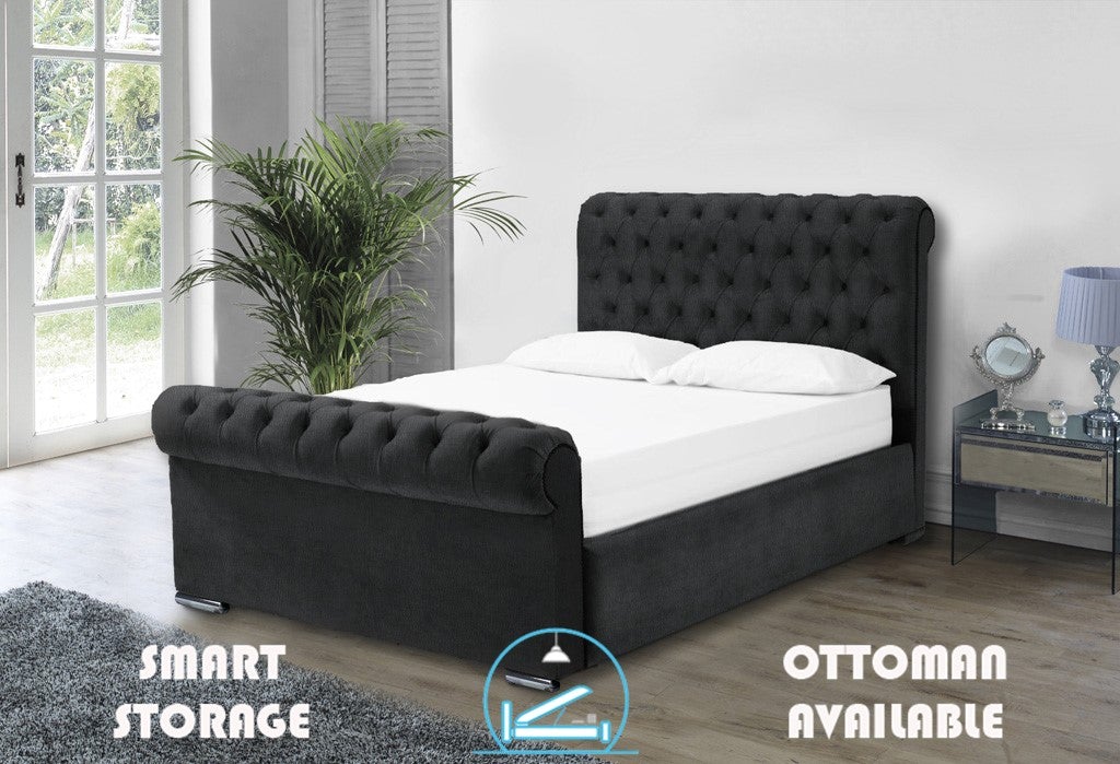 Benito 4ft 6 Bed Frame- Naples Sand