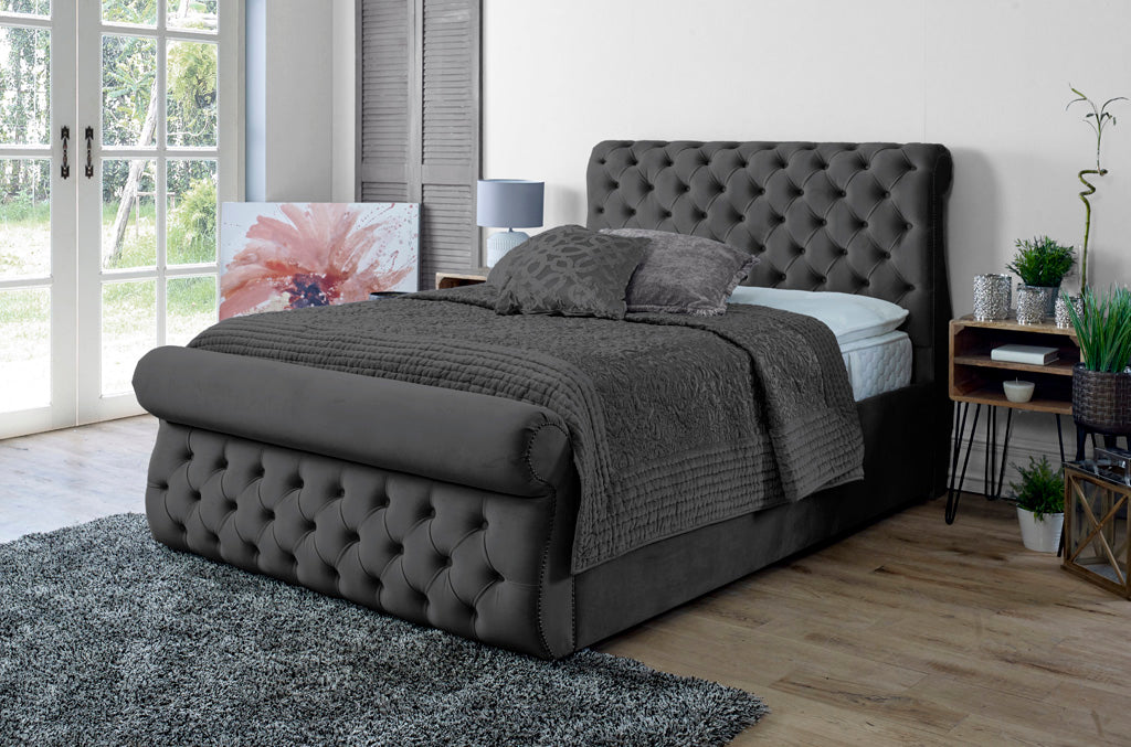 Alicante 4ft 6 Ottoman Bed Frame- Naples Grey