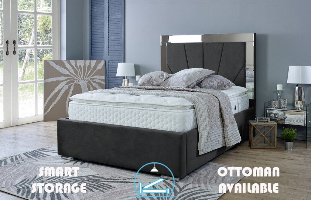Aurora 3ft Single Bed Frame- Naples Grey