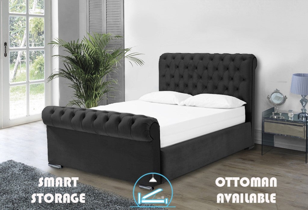 Benito 4ft 6 Bed Frame- Naples Sand
