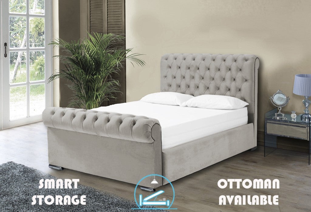 Benito 4ft 6 Bed Frame- Naples Sand