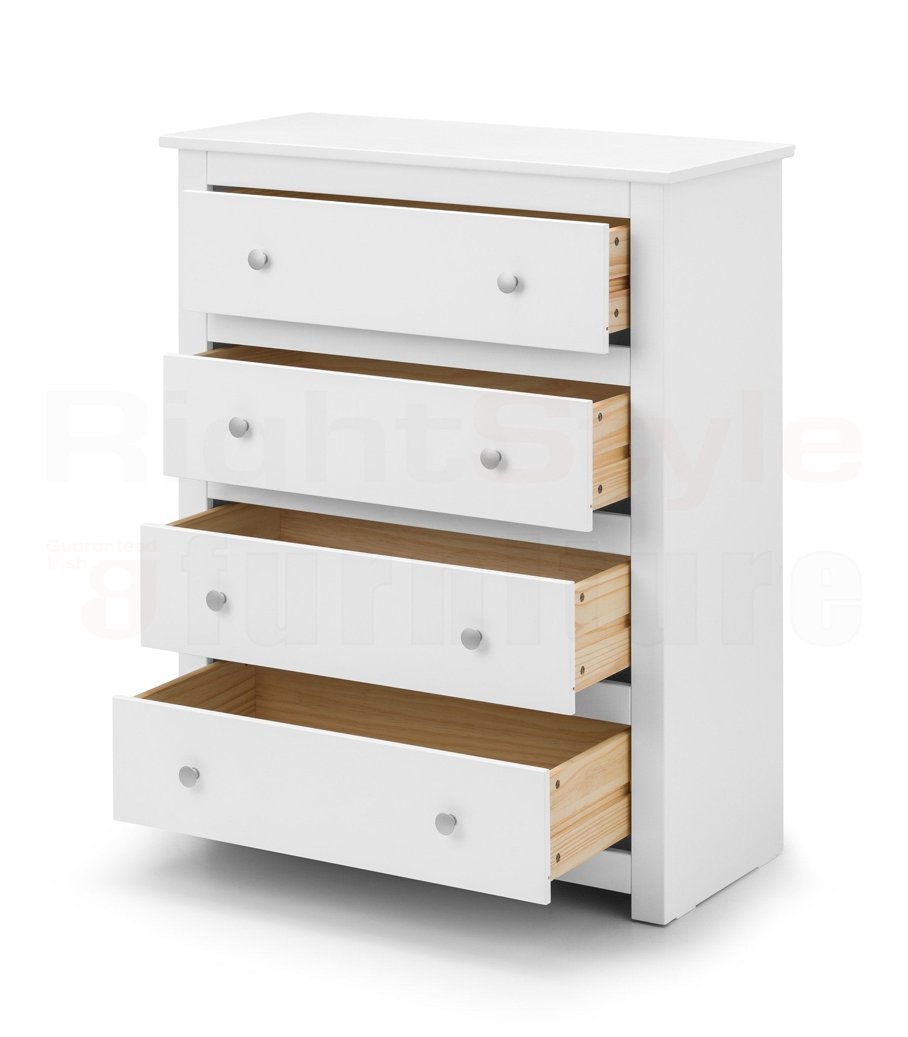 Bradley 4 Drawer Chest - Surf White