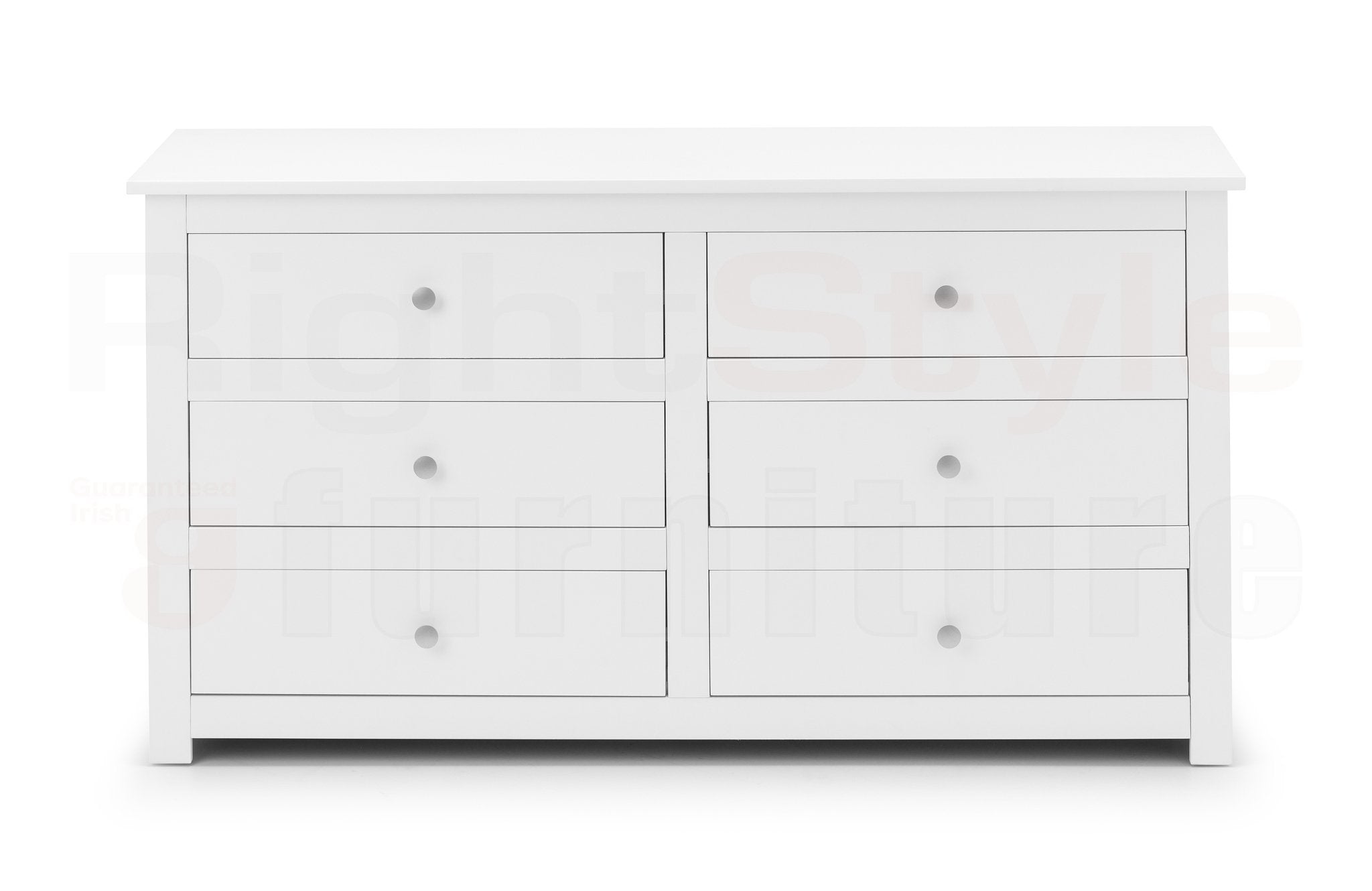 Bradley 6 Drawer Chest - Surf White