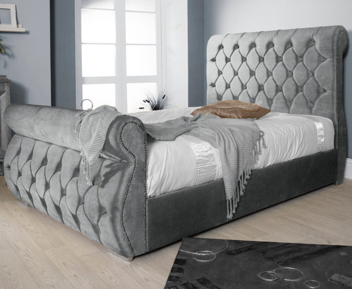 Chester 4ft Ottoman Bed Frame - Naples Grey