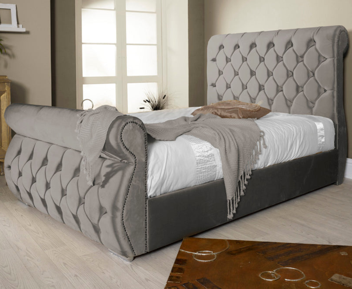 Chester 4ft Ottoman Bed Frame - Naples Grey