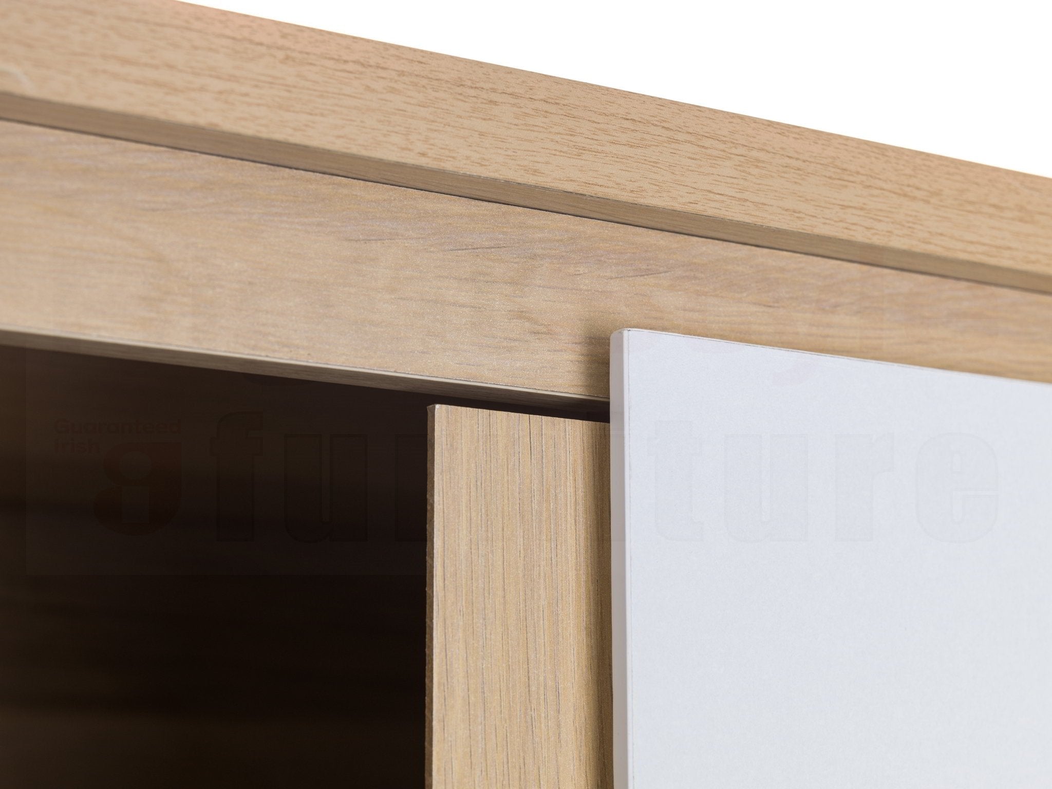 Europa  2 Door Wardrobe White & Oak