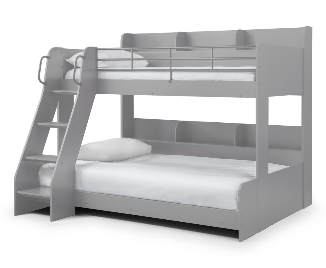 Lumi Triple Sleeper Bunk - Light Grey