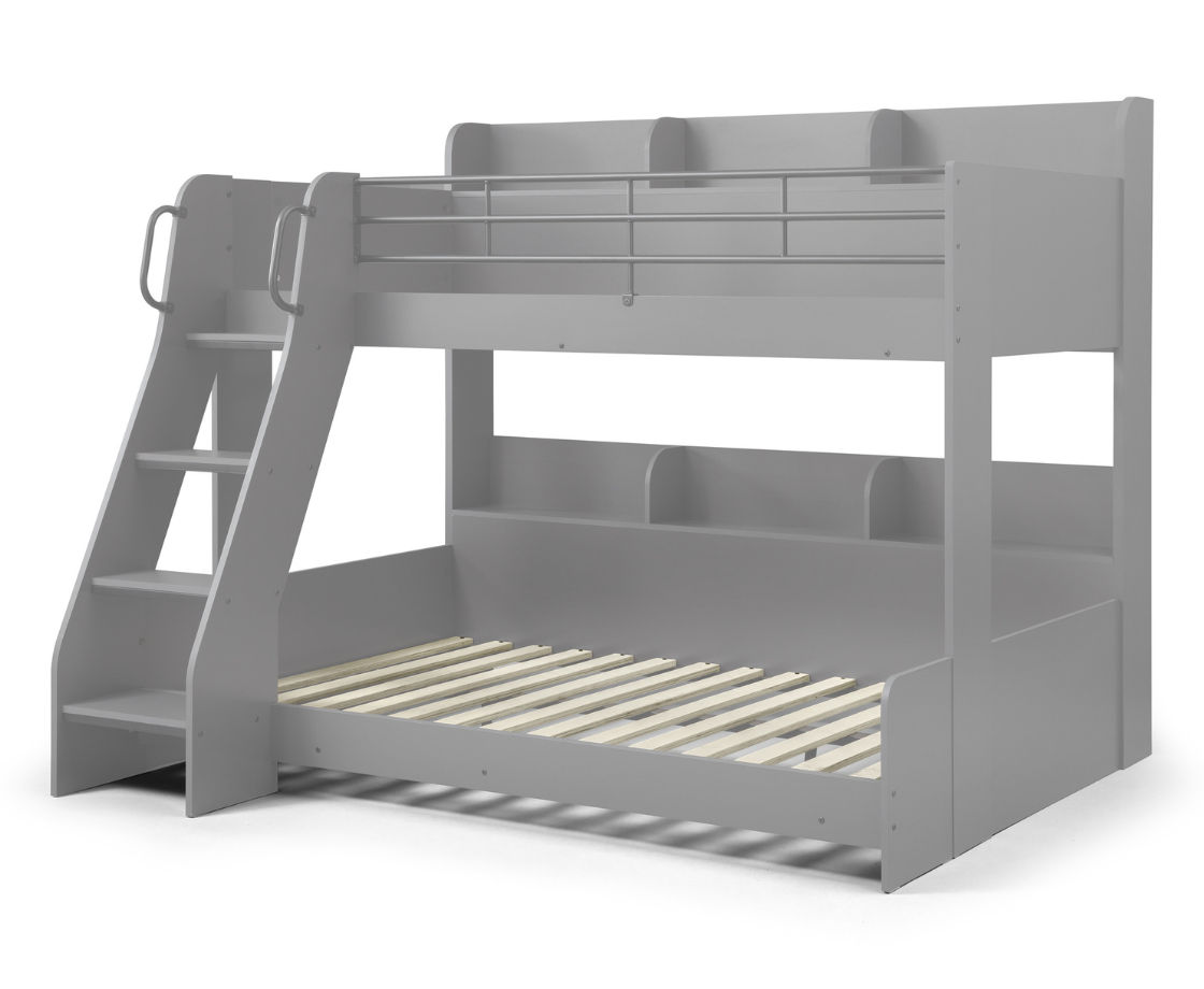 Lumi Triple Sleeper Bunk - Light Grey