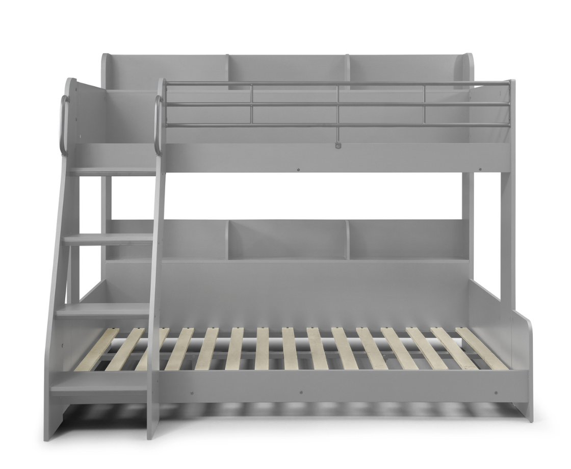 Lumi Triple Sleeper Bunk - Light Grey