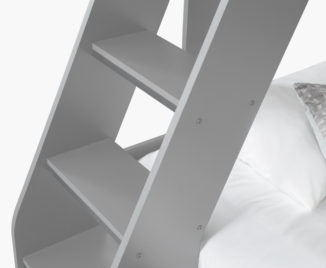 Lumi Triple Sleeper Bunk - Light Grey