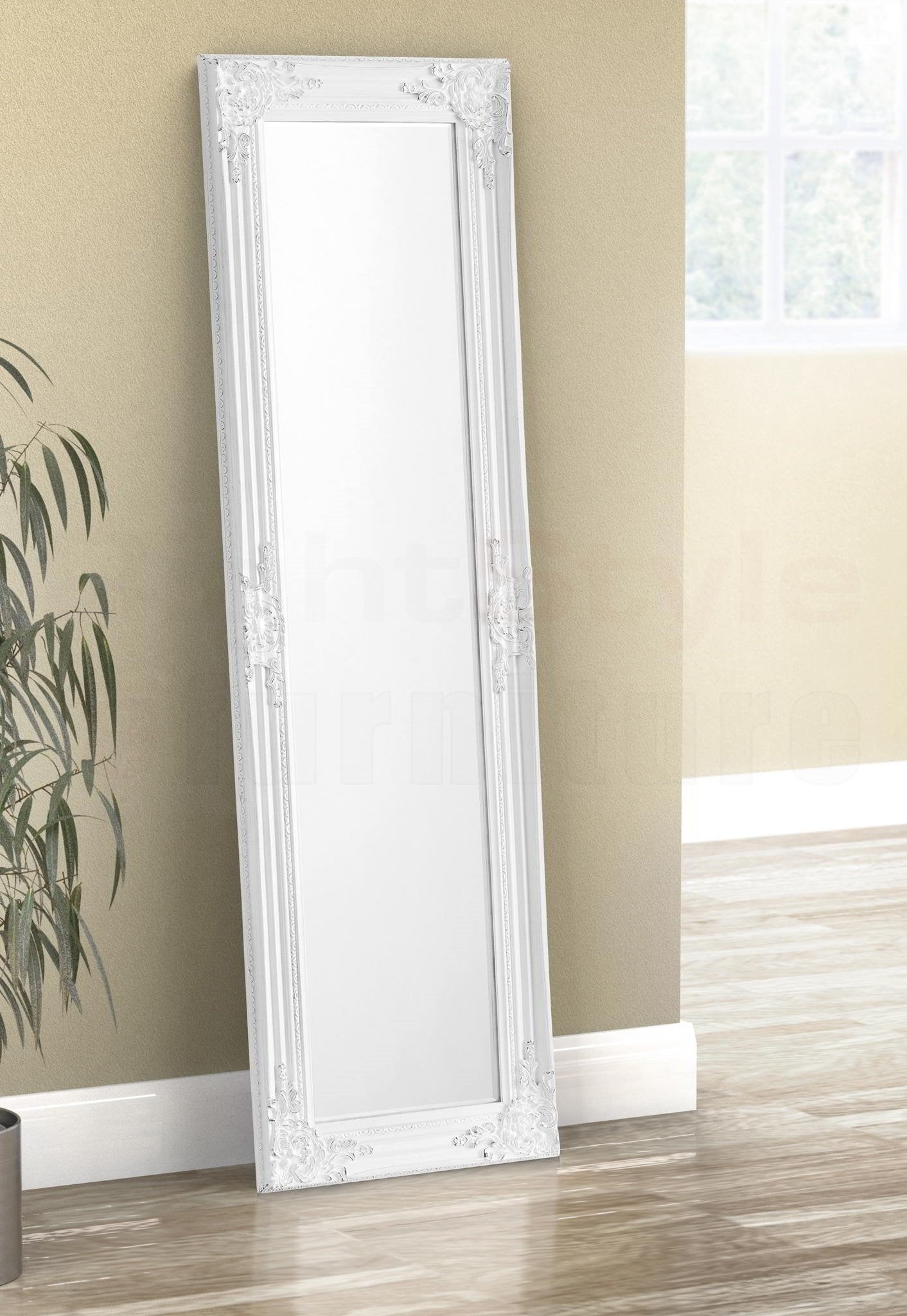 Pari White Dress Mirror