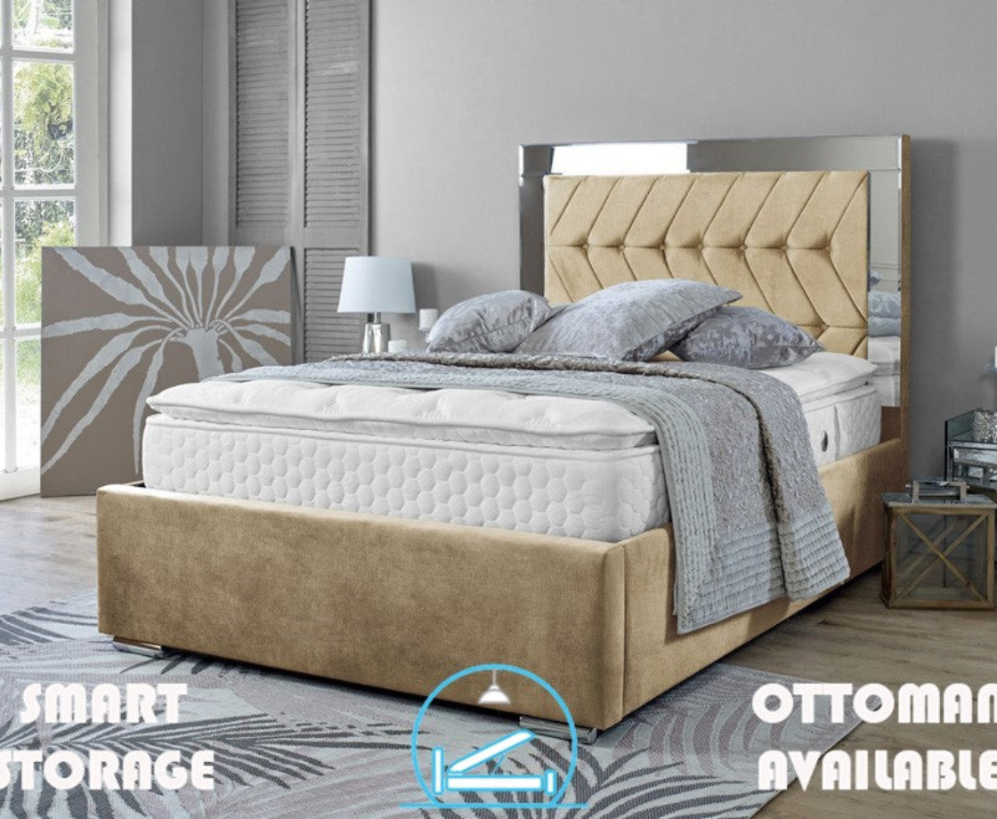 Parie 3ft Single Bed Frame - Naples Grey