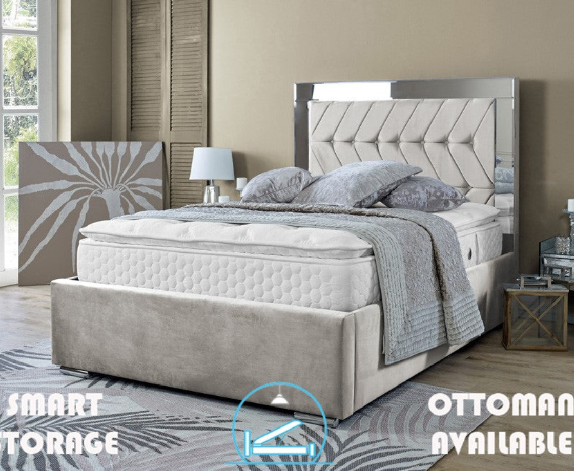 Parie 3ft Single Bed Frame - Naples Grey