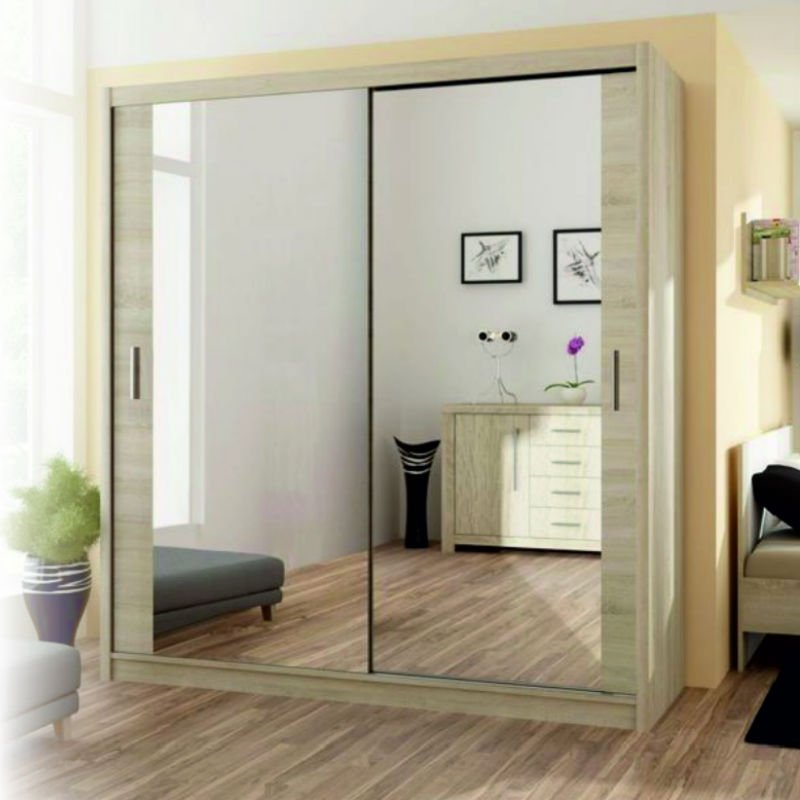 Malta 1.6m Slide Wardrobe