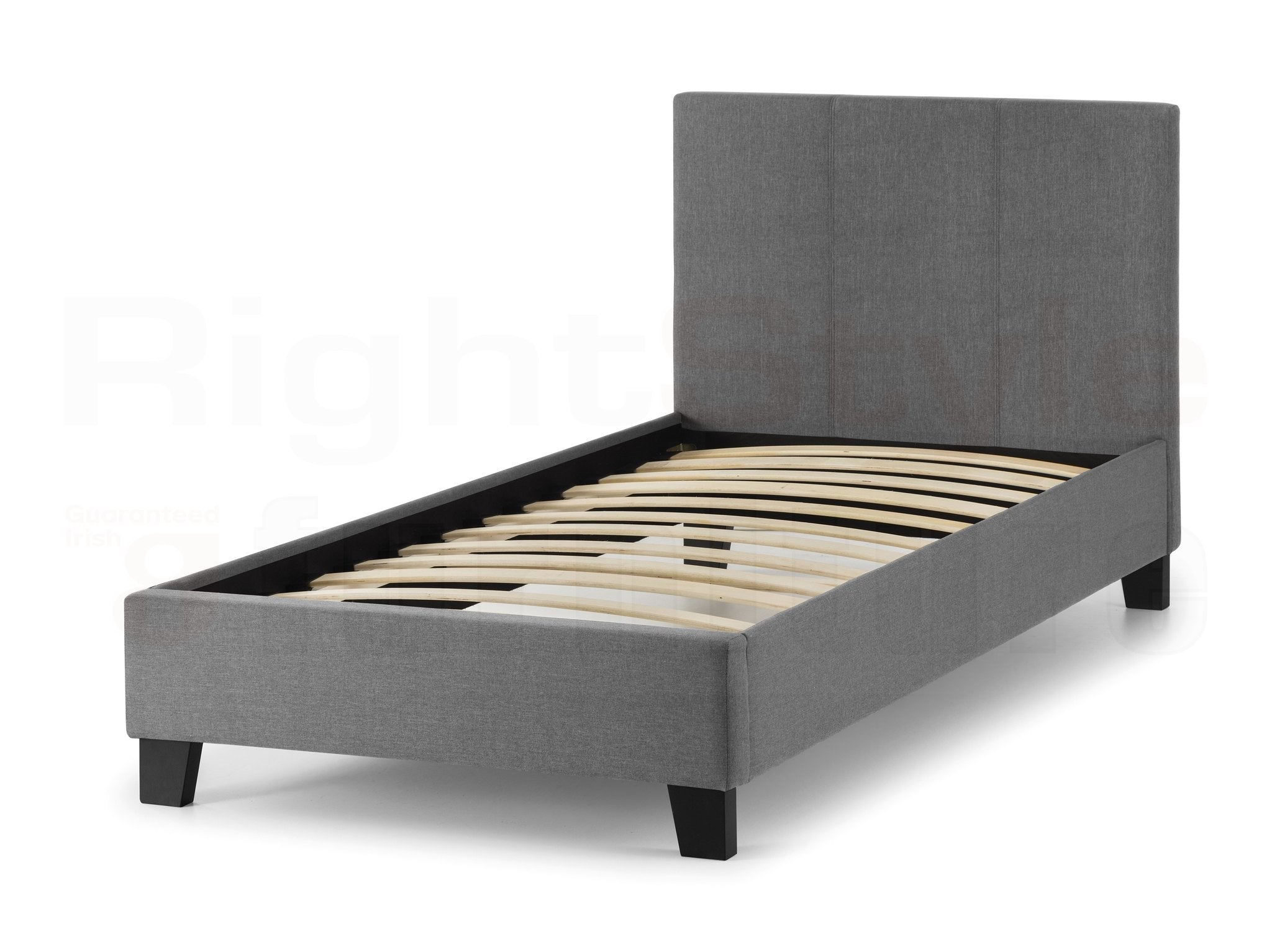 Ruben L.Grey Linen Bed 90Cm
