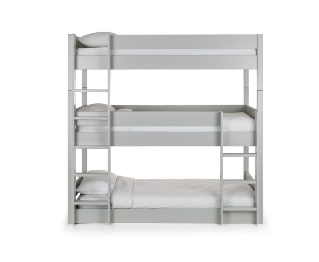 Trio Triple Sleeper Bunk Bed - Grey