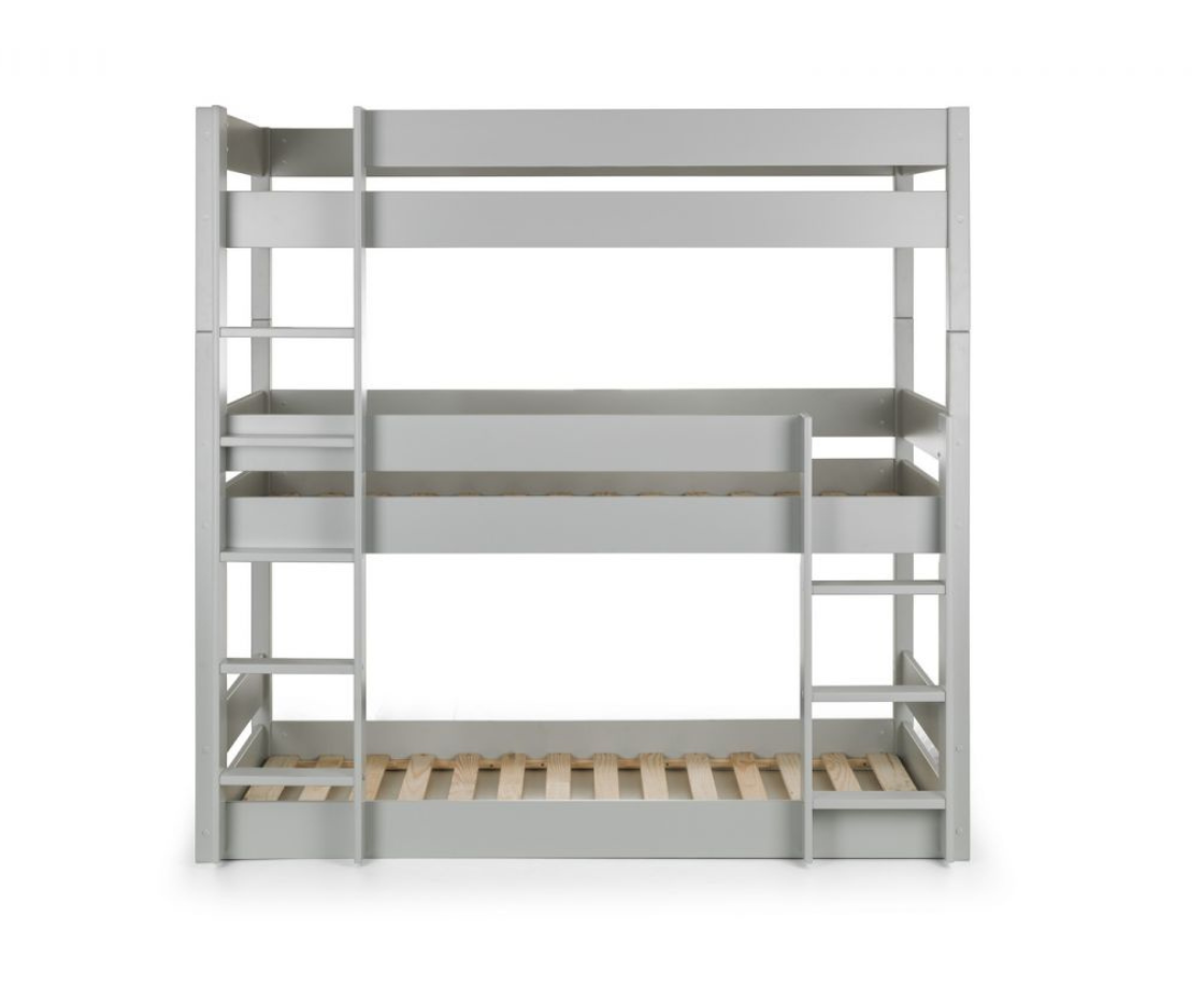 Trio Triple Sleeper Bunk Bed - Grey