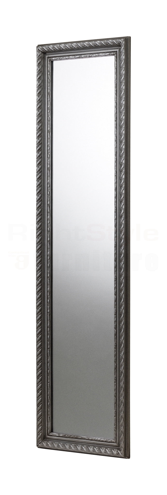 Allegro Pewter Elegant Metal Trim Dressing Mirror