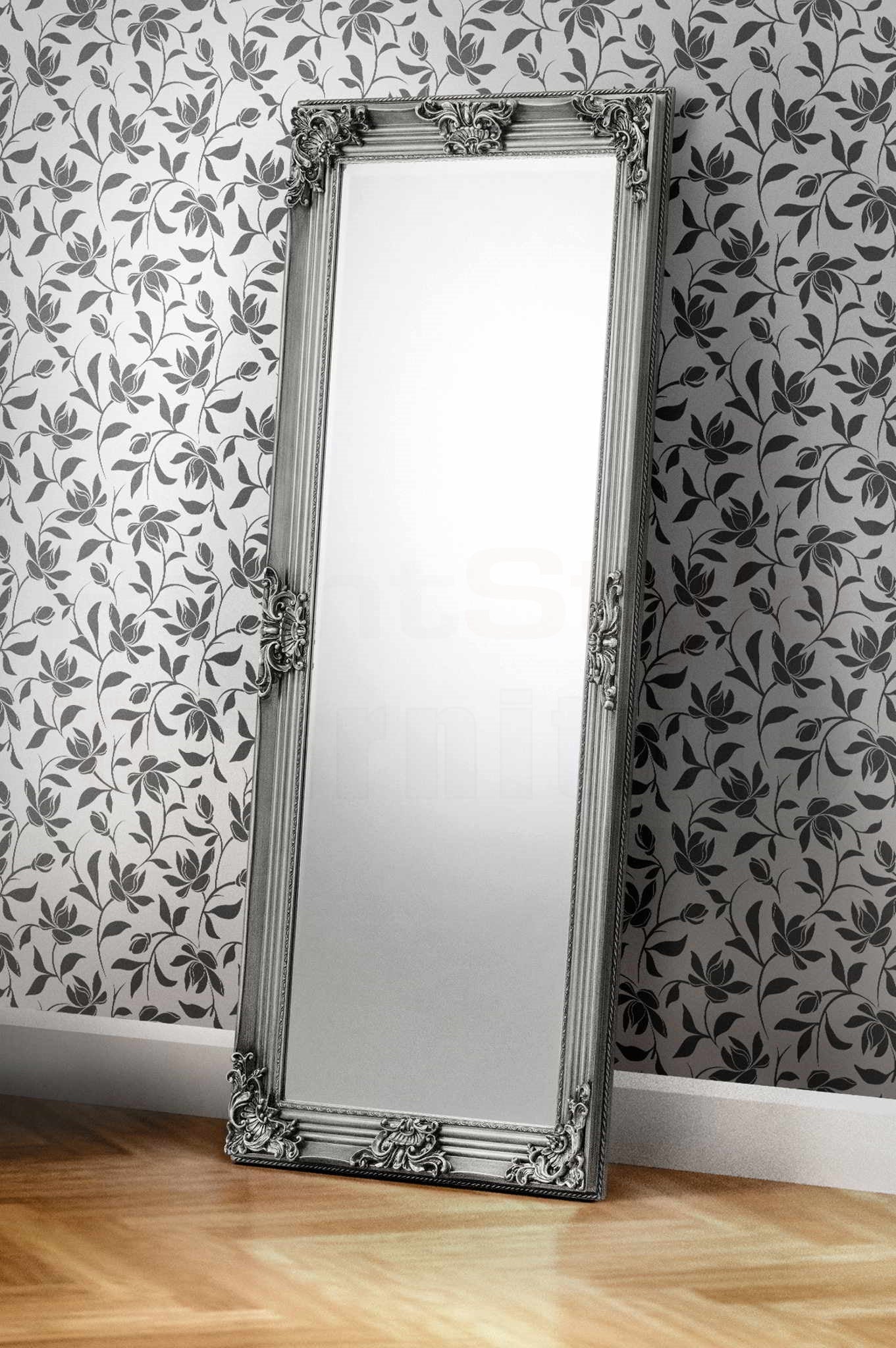 Coco Pewter Lean-To Dress Mirror