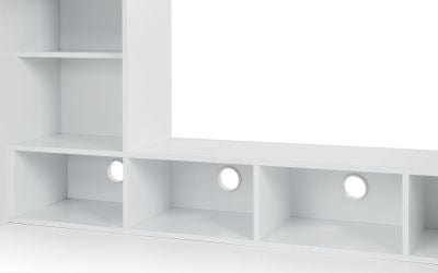 Nebula Gaming Bed with Desk - White